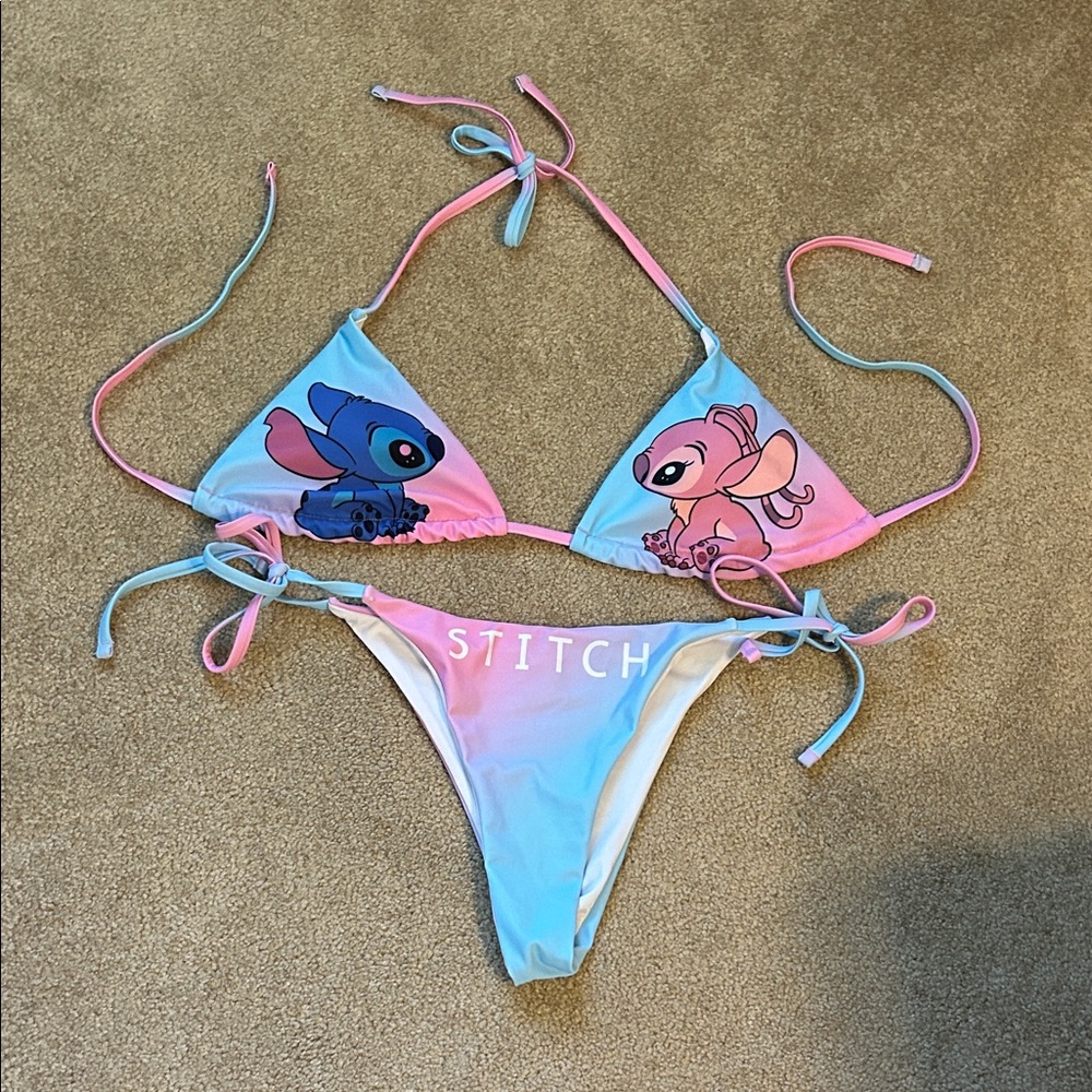 Stitch Bikini Set - Pink & Blue Gradient